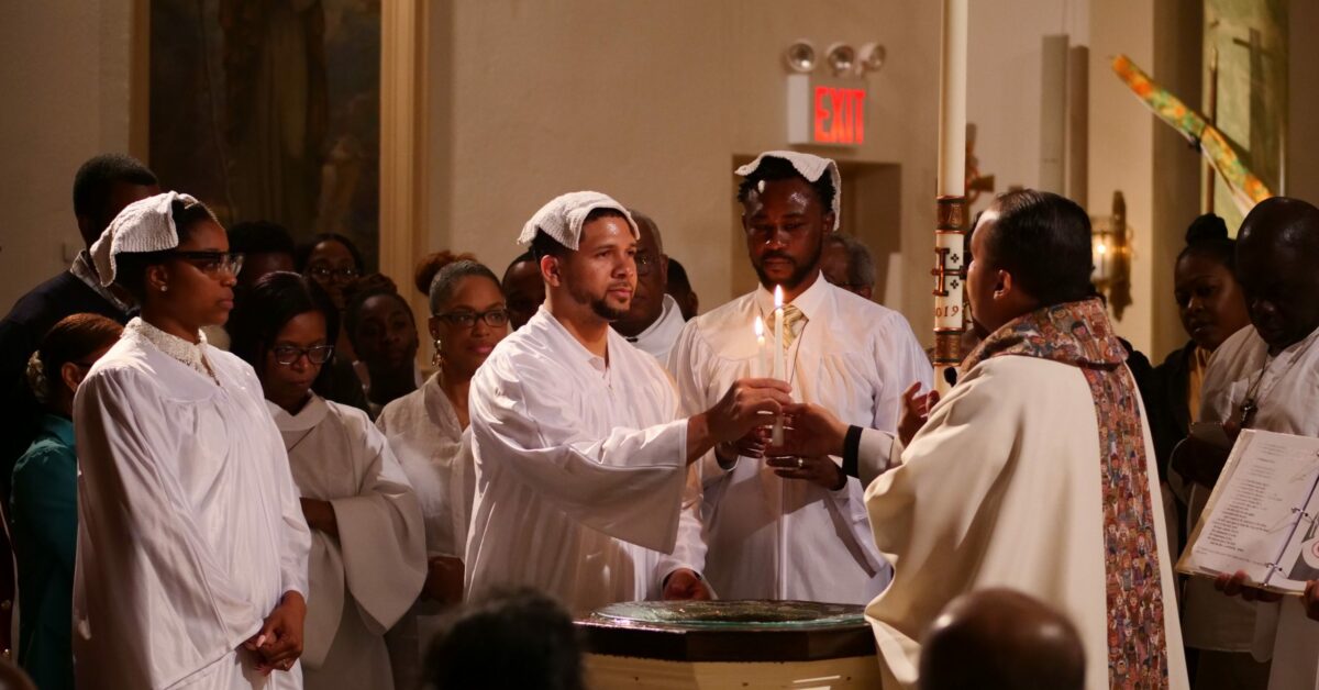 Redeemer Giving of Candle at Baptism 2019