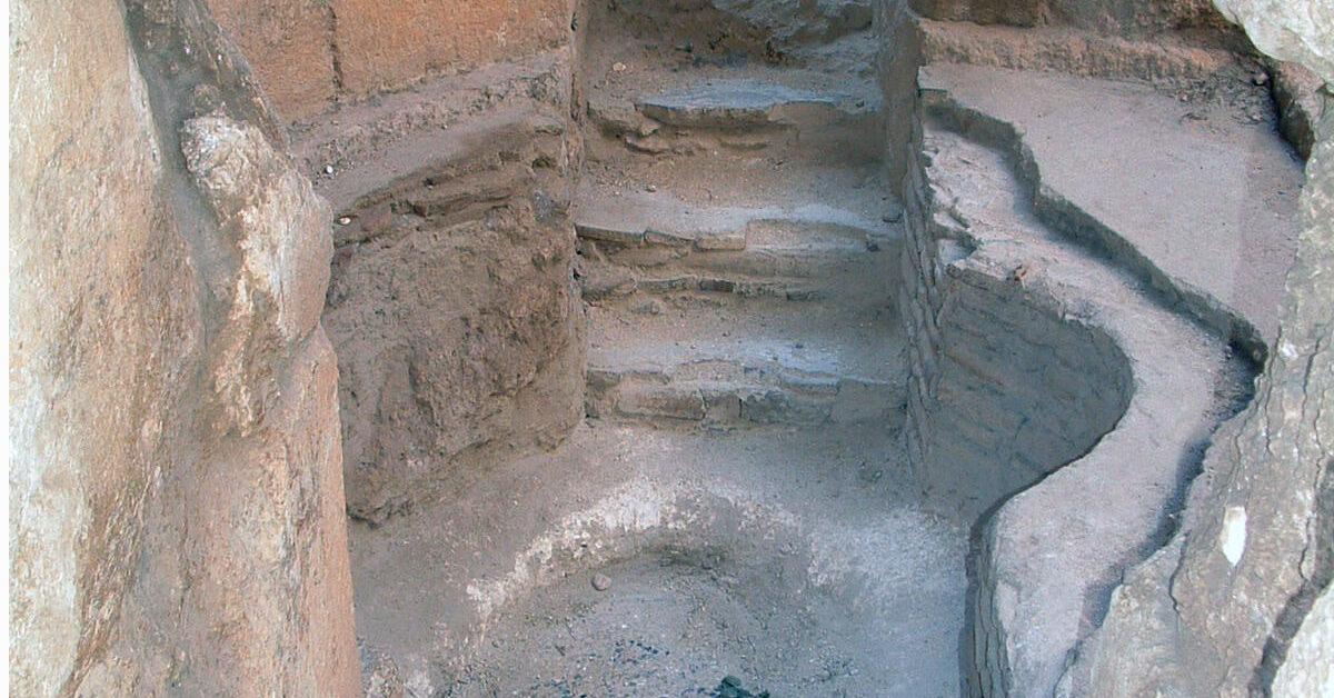 Ancient baptismal font