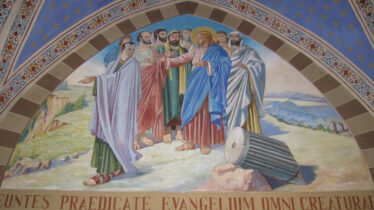 Missione degli apostoli (parete di sinistra)