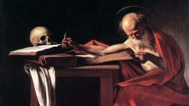 Caravaggio_-_Saint_Jerome_Writing,_c1606