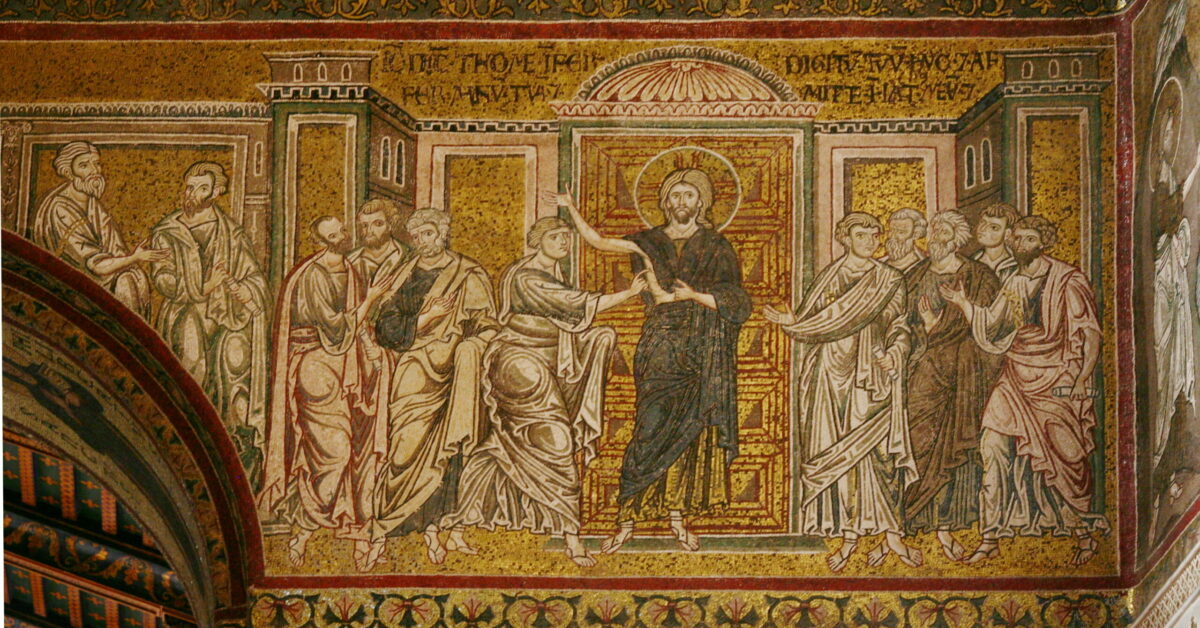 Doubting_Thomas_mosaic_-_Cathedral_of_Monreale_-_Italy_2015