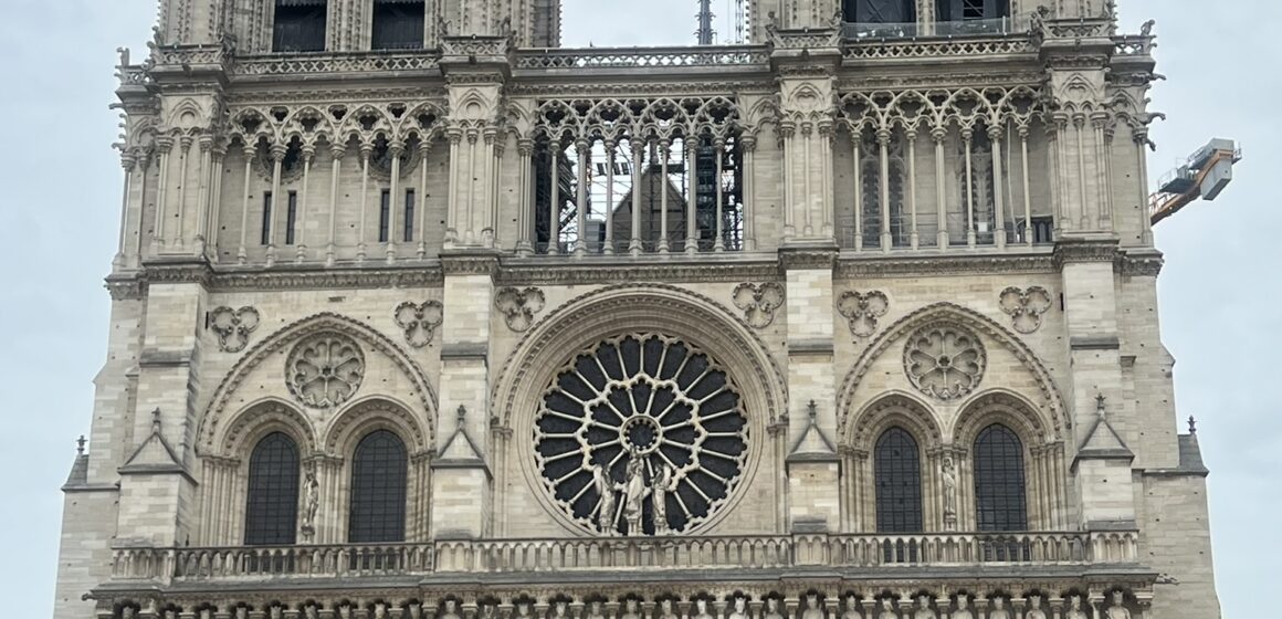 Facade of Notre Dame Paris