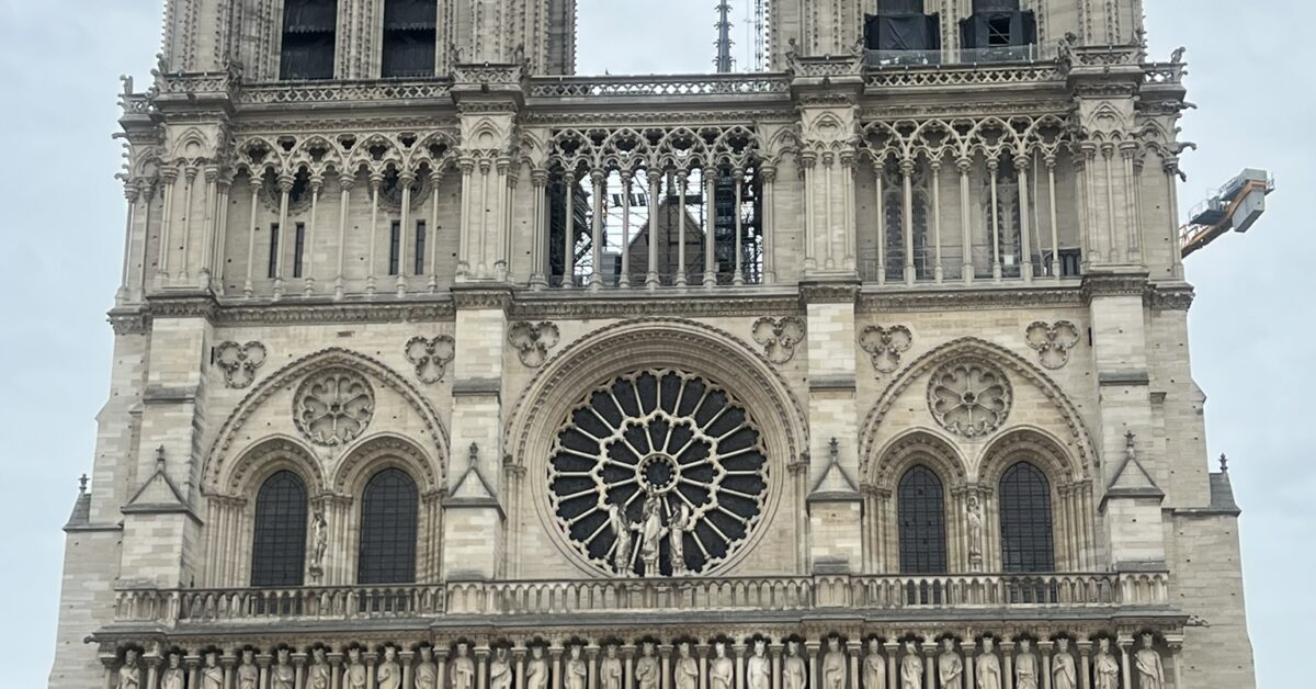 Facade of Notre Dame Paris