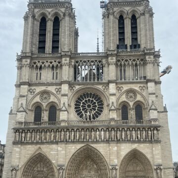 Facade of Notre Dame Paris