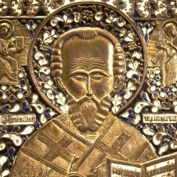 2nd cropped Russian_-_Icon_of_Saint_Nicholas_-_Walters_44648